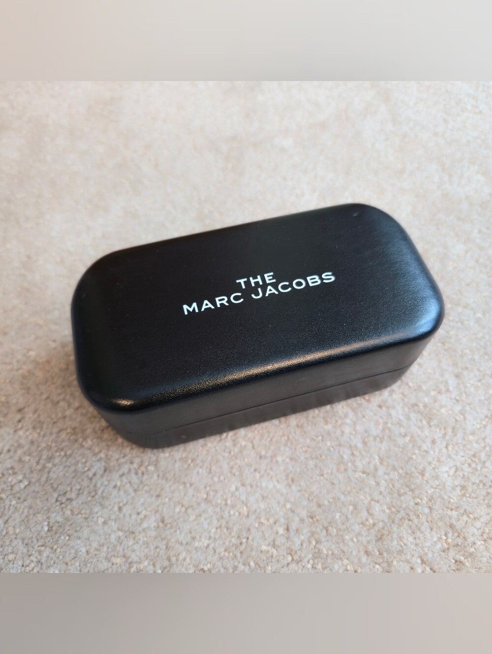 New MARC JACOBS Black Leather Hard Glasses Case Large